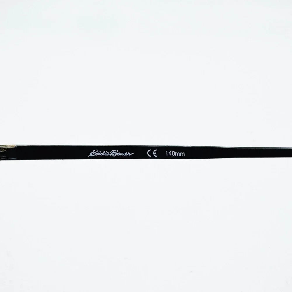 Eddie Bauer Eyeglasses Frames Mens Black Rectangle EB32006 51-19-140